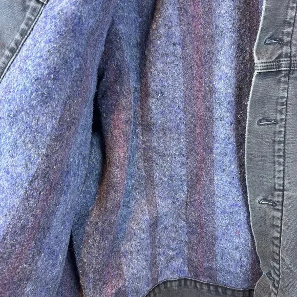 Vintage Carhartt Trucker Jacket M Blanket Lined 90s Retro Workwear Cargo Worn In - Picture 5 of 12